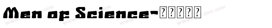Men of Science字体转换